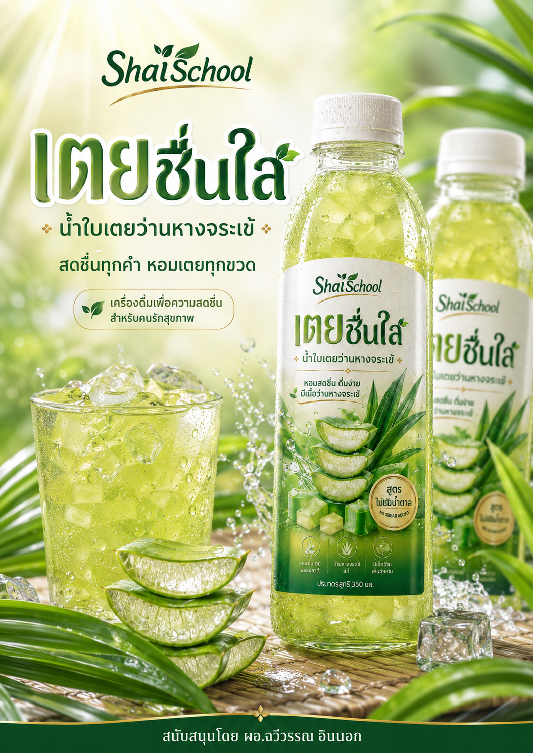 น้ำใบเตยว่านหางจระเข้ “เตยชื่นใส” – ShaiSchool รูปที่ 4